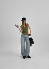 [MADE] Demure Mid-Rise Denim Pants
