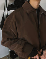 ASCLO Glossy Winter Track Padded Blouson (3color)