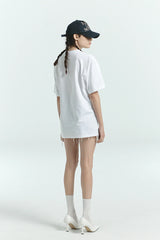【即日発送】I LOVE CAT RED LETTERING T-SHIRTS