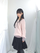 Flare some cotton frill skirt