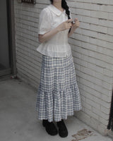 papaya frill blouse