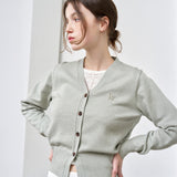 WOMAN GNRL ロゴ入りスタンダード長袖カーディガン [MINT]