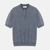ASCLO Pigment Collar Short Sleeve Knit (5color)