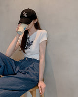 Dio lettering short-sleeved T-shirt