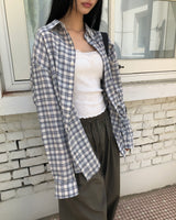 テチクラシックデイリーチェックシャツ