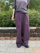 Purple banding pants