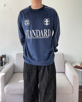 ベルベットサッカーロングスリーブドTシャツ