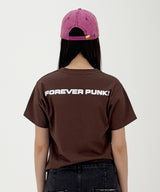 I PUNKデビルハートTシャツ - [ブラウン]