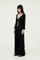 MINI POCKET WIDE COTTON PT BLACK
