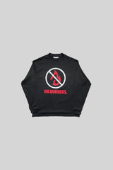 "NO BURNERS" ロングスリーブT (BLACK)