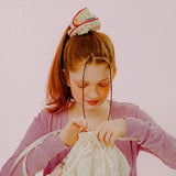 TULIP COTTON SCRUNCHIE (RED)