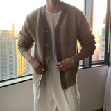LMN Garment Two-Tone Snap Cardigan (3 colors)