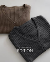MADE. Erby V-neck knit cardigan