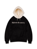 UNISEX Fake Fur Hooded Black (FCE4TS658M)
