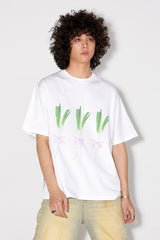 Simple and fun printed summer pure cotton loose short-sleeved T-shirt