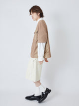 DECONSTRUCTED ZIPPER SHORT