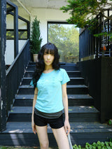 stripe folding shorts