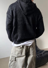 Grayish wide cargo pants