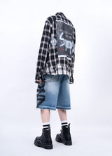 BBD Side Sprayed Custom Denim Shorts (Blue)