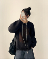 Somyi Bold Dice Graphic Oversized Fit Knitwear