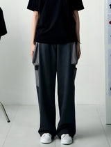 [UPDRAFT]PATCH POCKET COTTON SWEAT PANTS GREY for women