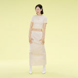 レインストライプスカート(cream)