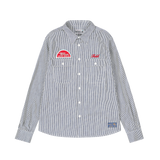 REGION MOTORS CLUB FLANNEL WAPPEN SHIRTS JACKET (NAVY)