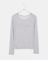 ニニレタリングシースルー長袖Tシャツ