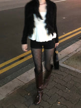 Tweed Fringe Cardigan Jacket