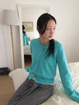 Weaver Loose Fit Color Knit Cardigan (8c)