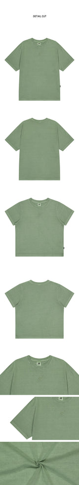 エッセンシャルピグメントTシャツ KHAKI