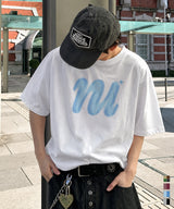 Nu ハーフトーンシンボルオーバーフィットTシャツ - 4COLOR