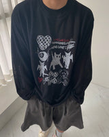 (Unisex) HXドローイングワッフルニット (4C)