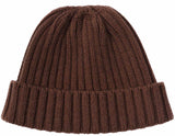 Wool Ribbed Coffee Hat
