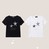 スリムフィット💫 スターフィッシュプリントショートスリーブTシャツ(2 colors)