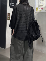 ヴィンテージ テキスト ウォッシュド Tシャツ