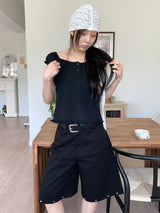 TEXTURE PUFF BLOUSE (3C)