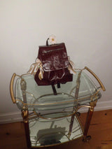 Classic bow bakcpack_chocolate brown