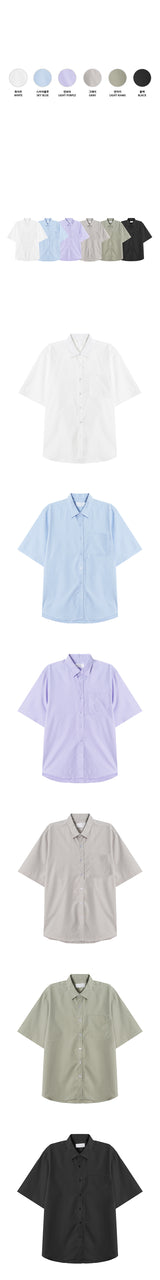 [S/S] Ice pocket half shirts(6color)