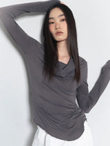Two-way Strap Top_Charcoal