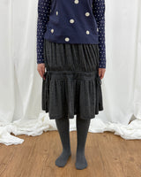 Wavy Shirring Skirt (2colors)