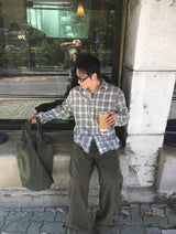No.1835 P check SHIRT (8color)