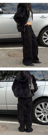 [Unisex] ファー2wayフードジャンパー(4color)