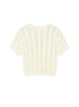 シアークロップニットトップ (IVORY)
