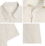 Pet seersucker short-sleeve shirt