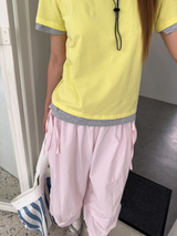 nice banding bermuda pants