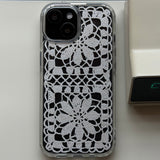 SUMMER CROCHET HARD JELL CASE _ SQUARE