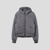 ジュノクロップフーデッドカットアウトライトウェイトパディング 3C