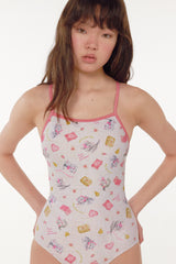 [April Kitty_ivory] One Piece Swimsuit