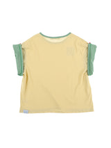 BUTTON DOUBLE SLEEVE T (YELLOW)